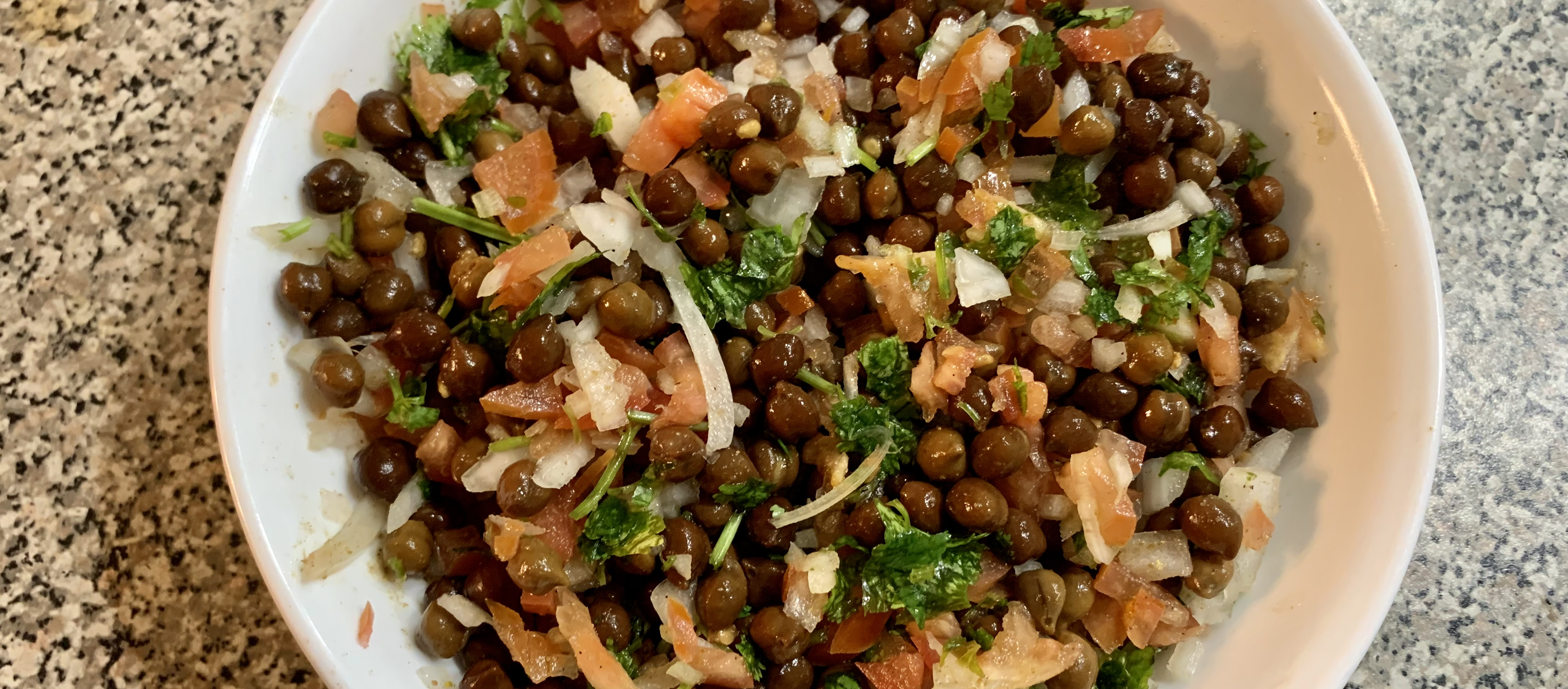 Indian Black Chickpea Salad (Kala Channa)