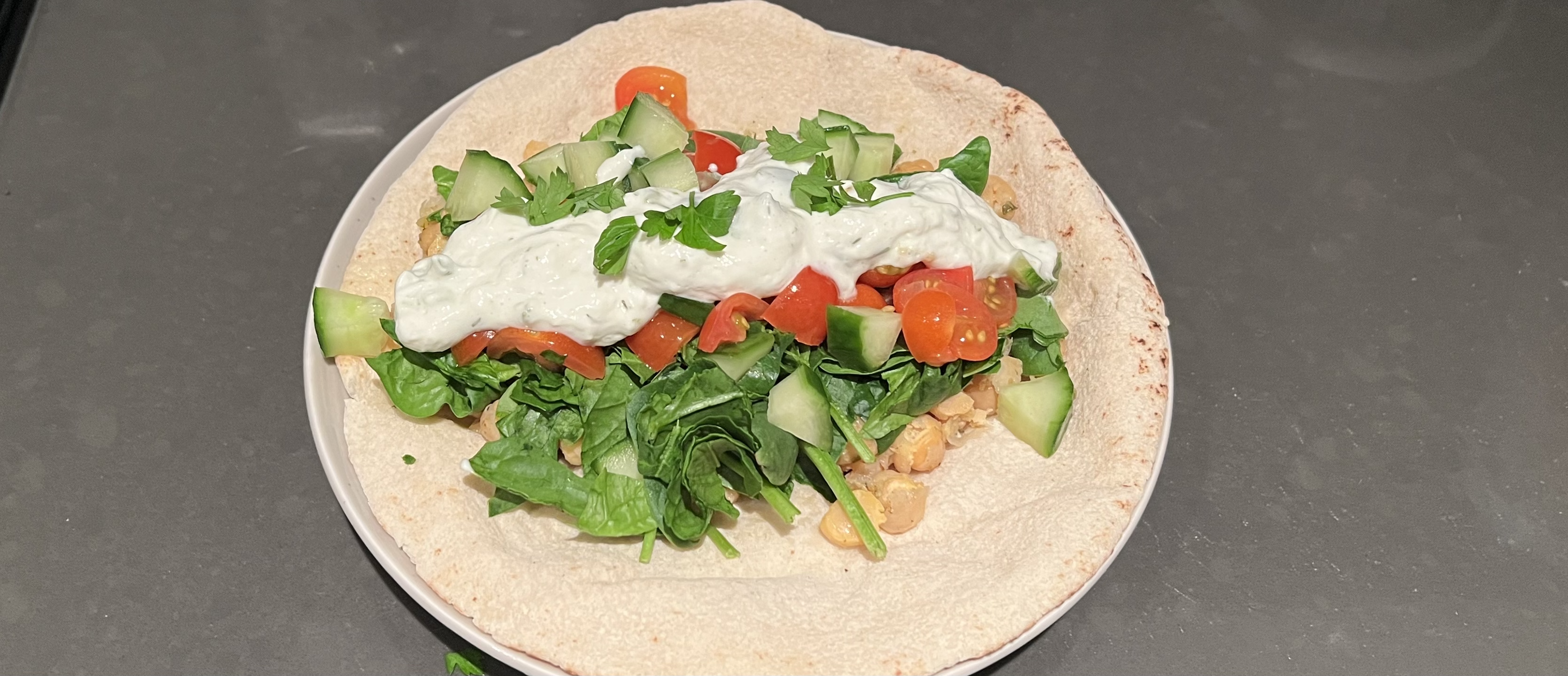 Chickpea Pita Wrap