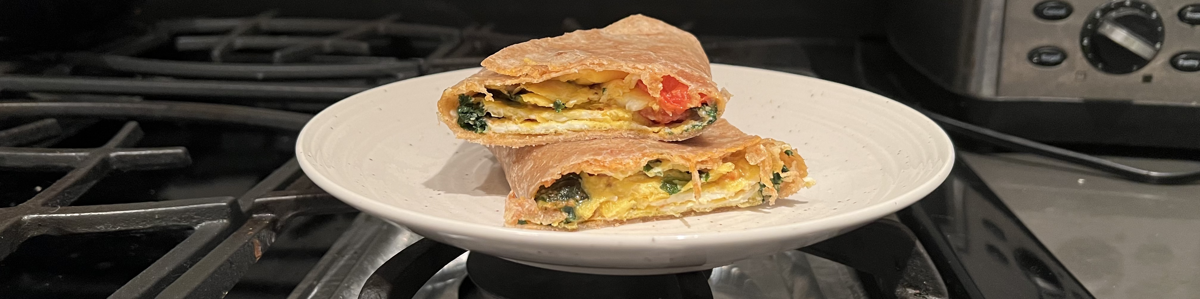 Spinach + Feta Egg Wrap