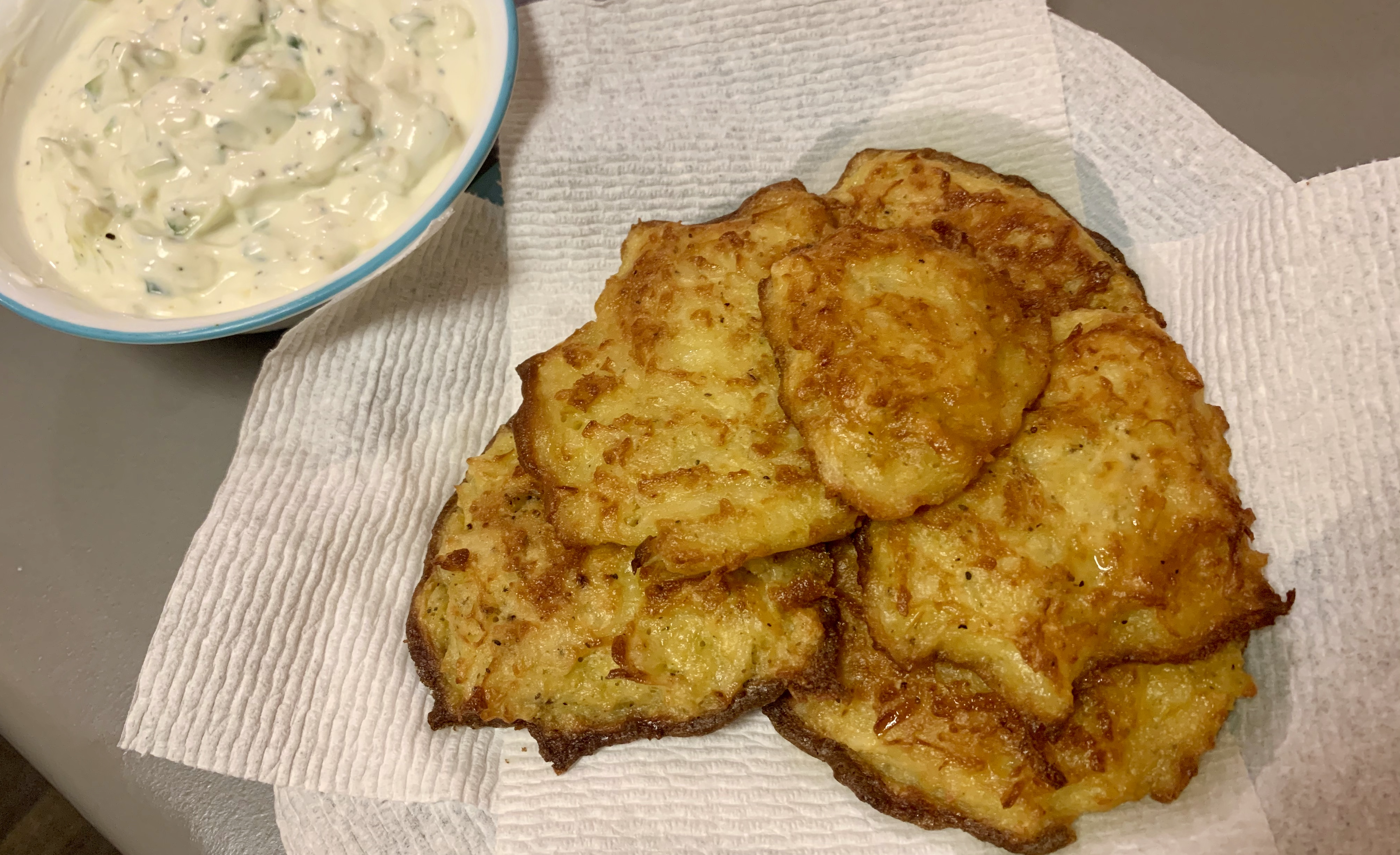 Oven Fried Potato Latkes