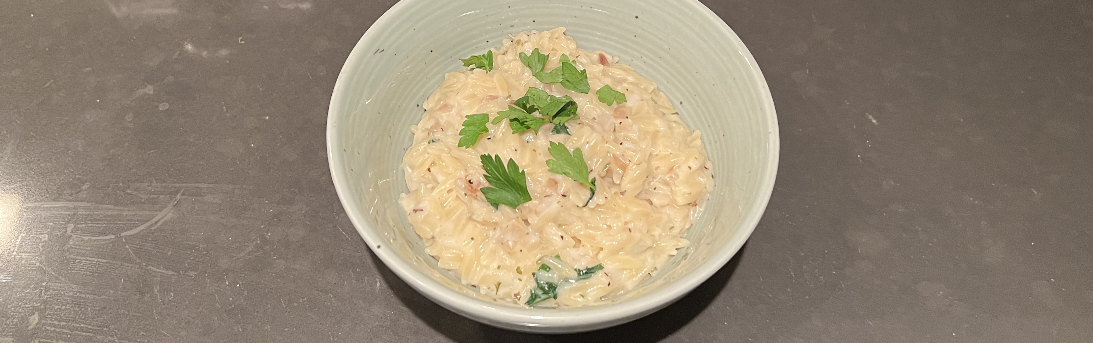 Creamy Shallot Orzo